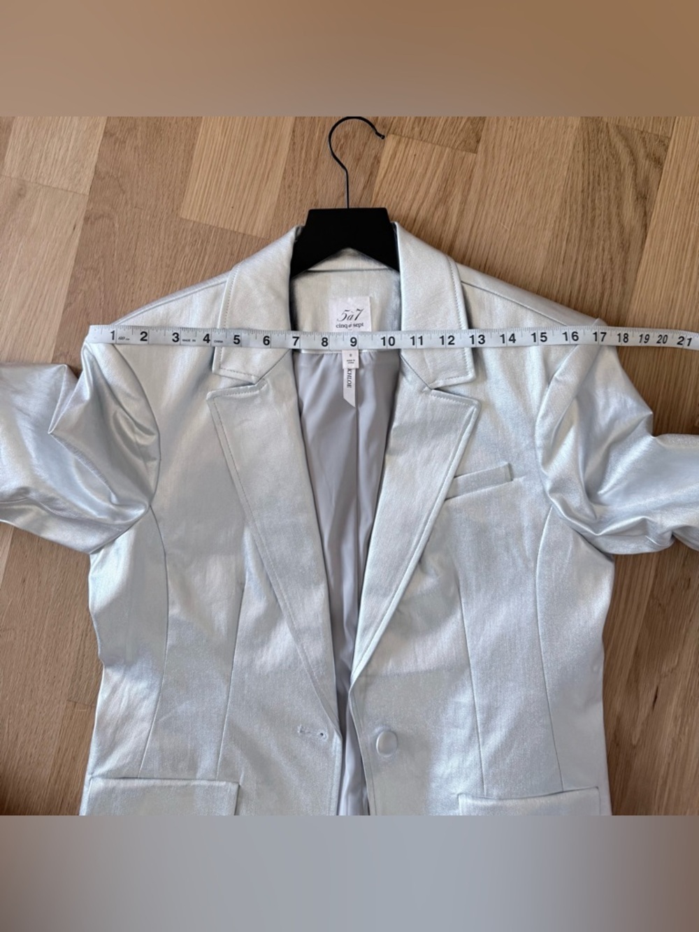 Cinq à Sept Khloe Metallic Foiled Blazer NWOT - Picture 9 of 9